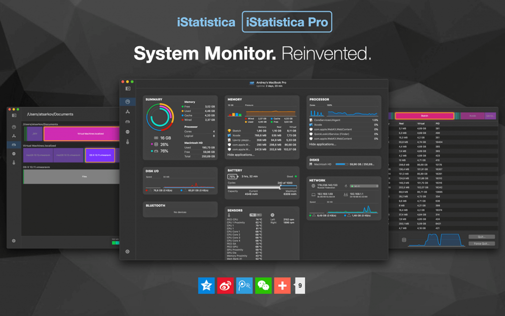 iStatistica Pro For Mac专业级系统监控工具 V4.0