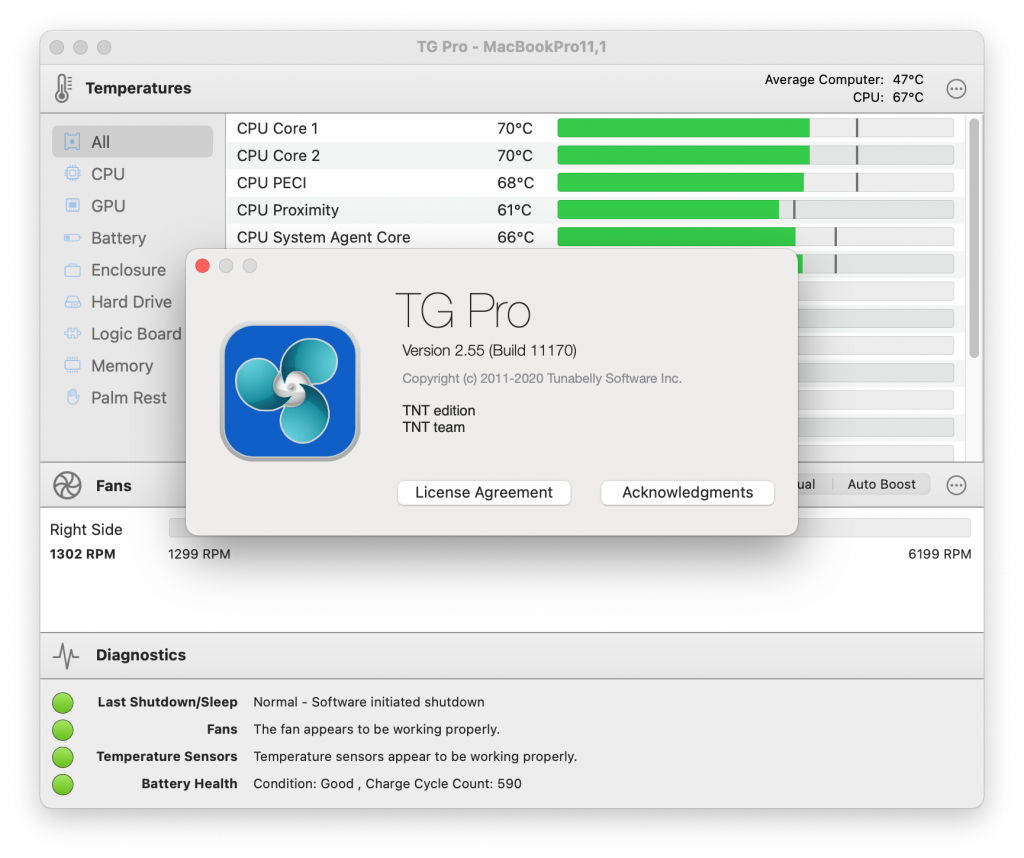 TG Pro for Mac v2.55