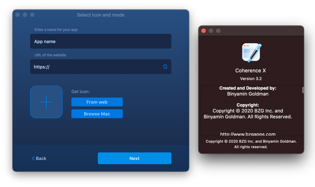 Coherence X For Mac网站转变成App工具 V3.2.0 - 
