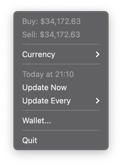 Bitcoin Bar for Mac v1.1 比特币汇率查询工具 破解版下载 - 