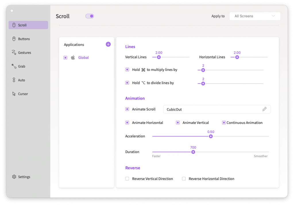 Smooze For Mac鼠标增强工具 V2.0.15