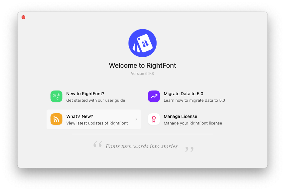 RightFont For Mac专业的macOS字体管理器 V5.9.3
