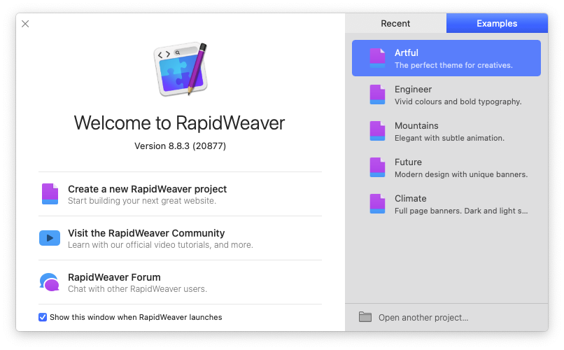 RapidWeaver For Mac超便捷网页开发工具 V8.8.3.20877
