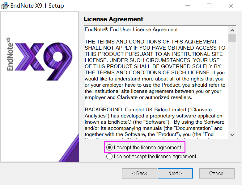 Endnote X9汉化版安装包下载和安装教程-5