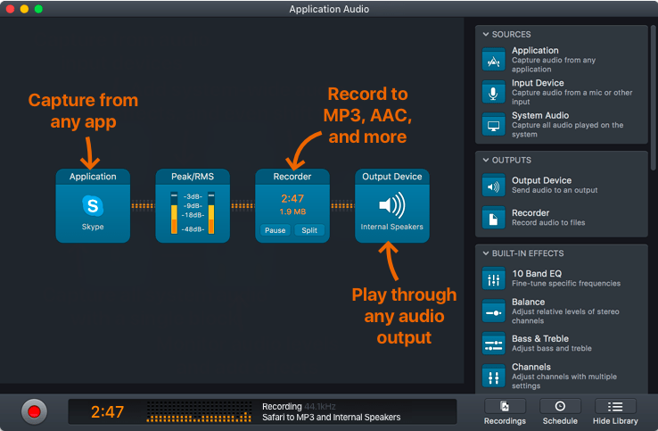 Audio Hijack Pro 4.2.2 Mac音频录制工具