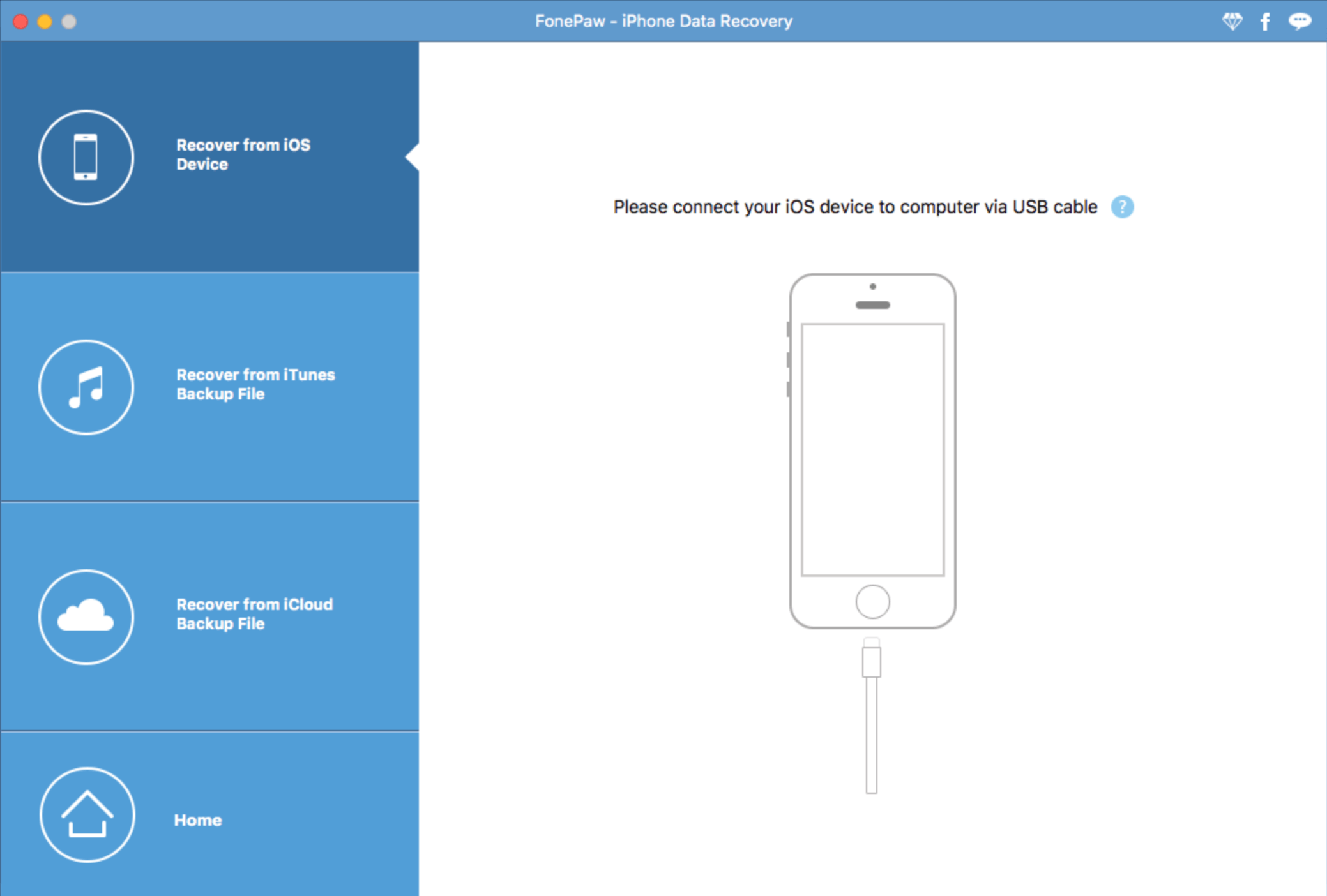 FonePaw iPhone Data Recovery 7.7.0.130273 iPhone数据恢复工具