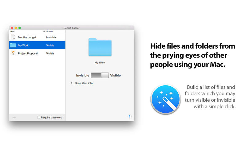 Secret Folder 11.0 Mac的秘密文件夹