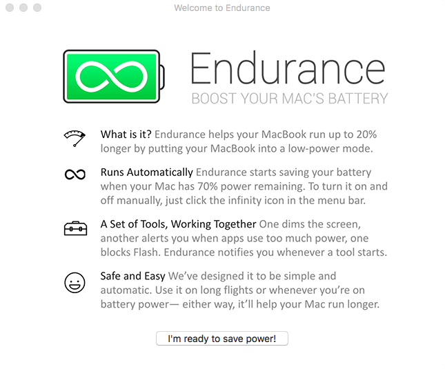 Endurance 3.2.6 电池续航小助手