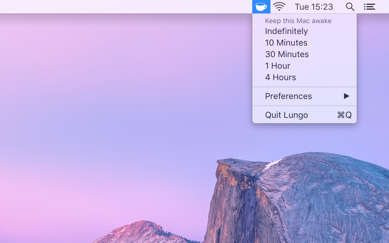 Lungo 2.2.2 防止Mac进入睡眠状态