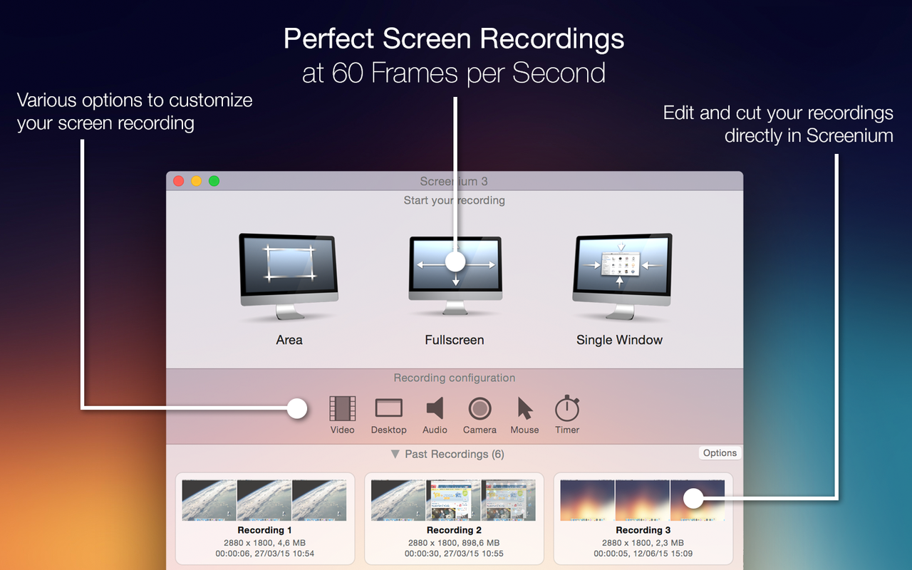 Screenium 3.3.3 优秀的屏幕录像工具