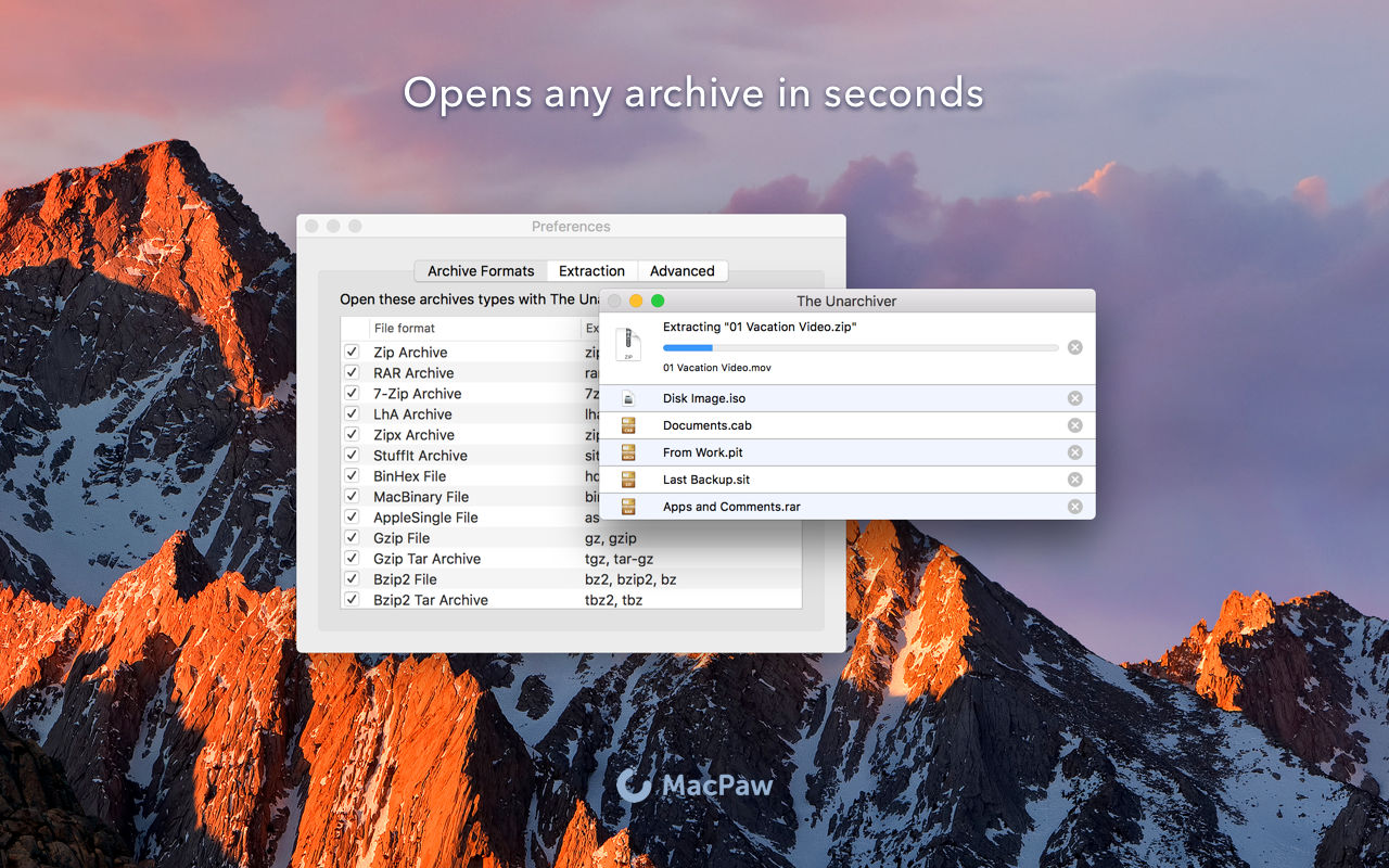 The Unarchiver 4.3.5 优秀的免费解压缩工具
