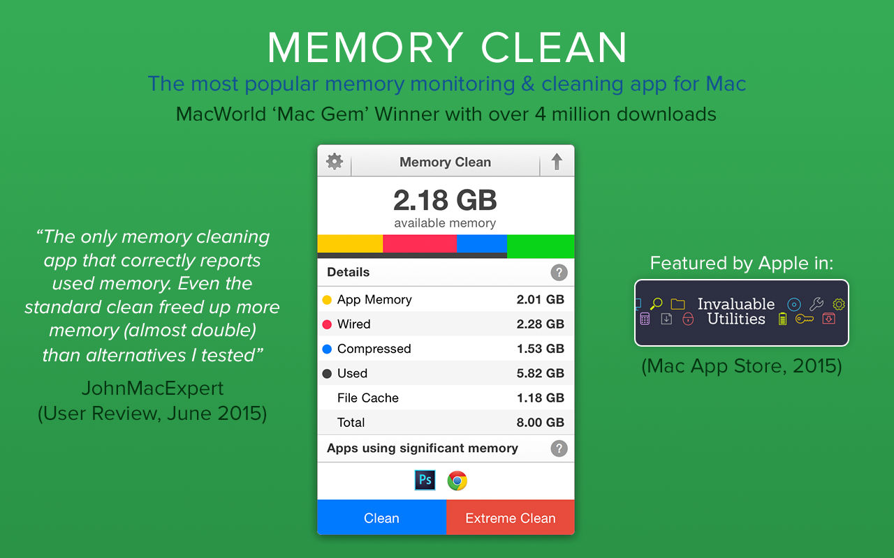 Memory Clean 3 1.0.24 Mac内存优化软件