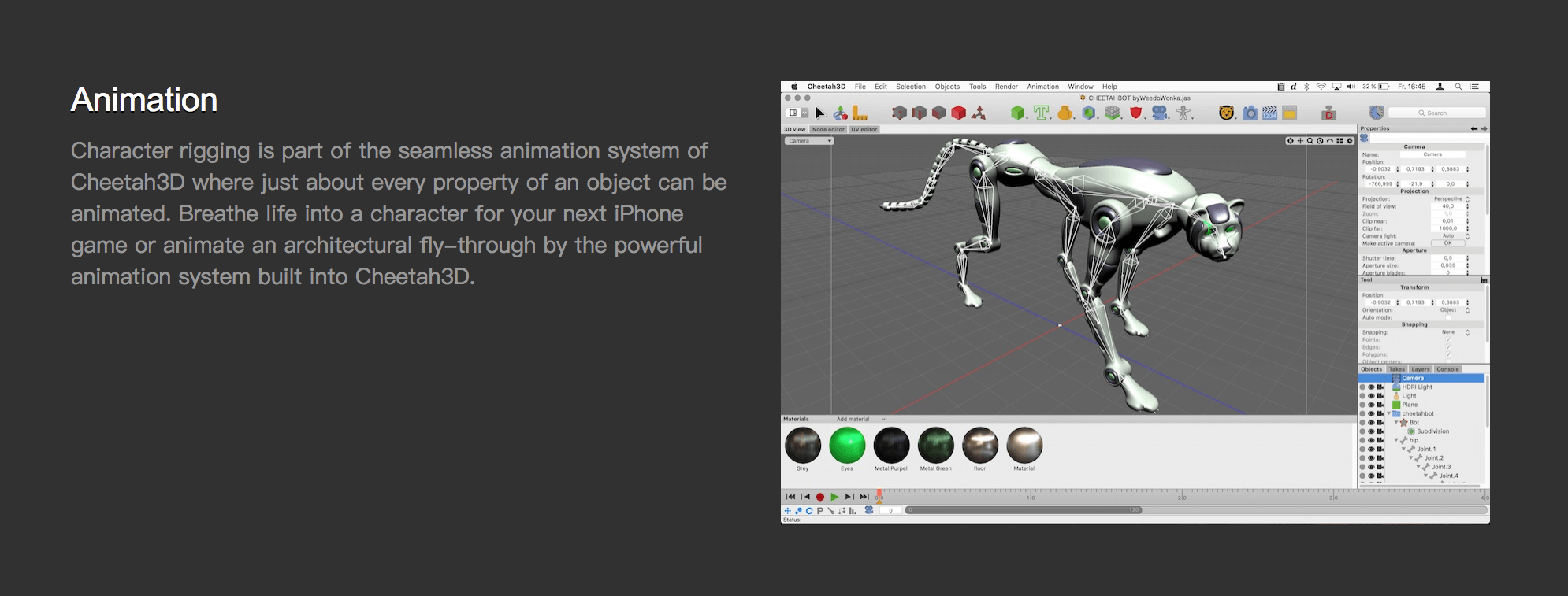 Cheetah3D 7.5.1 动画制作工具