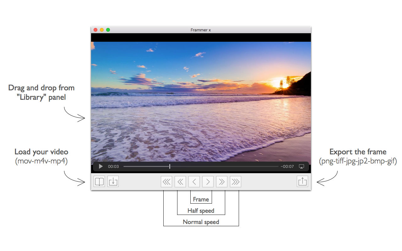 Frammer X 1.13 从视频中提取帧