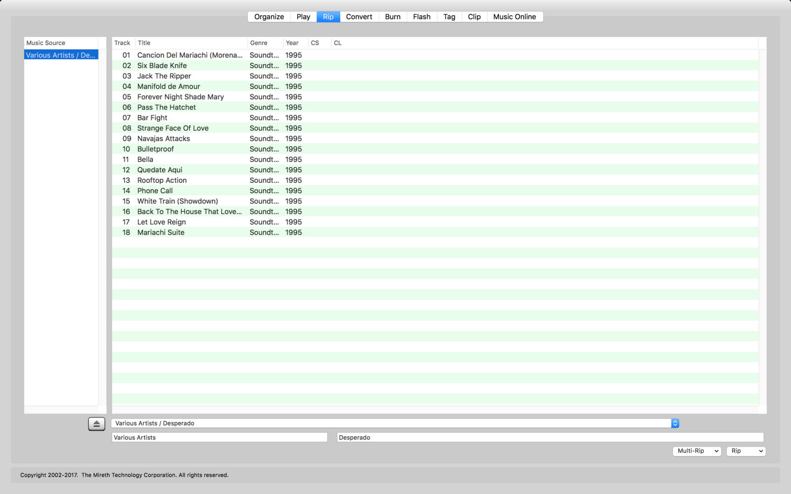 mirethMusic 4.5.0 音乐翻录、转换、刻录