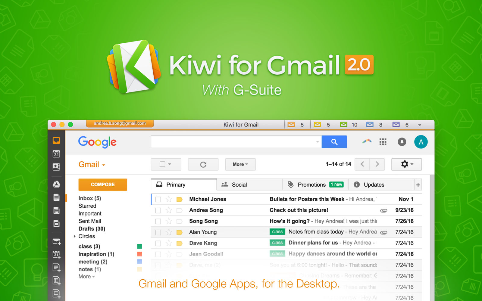 Kiwi for Gmail 2.0.40 Gmail邮箱客户端