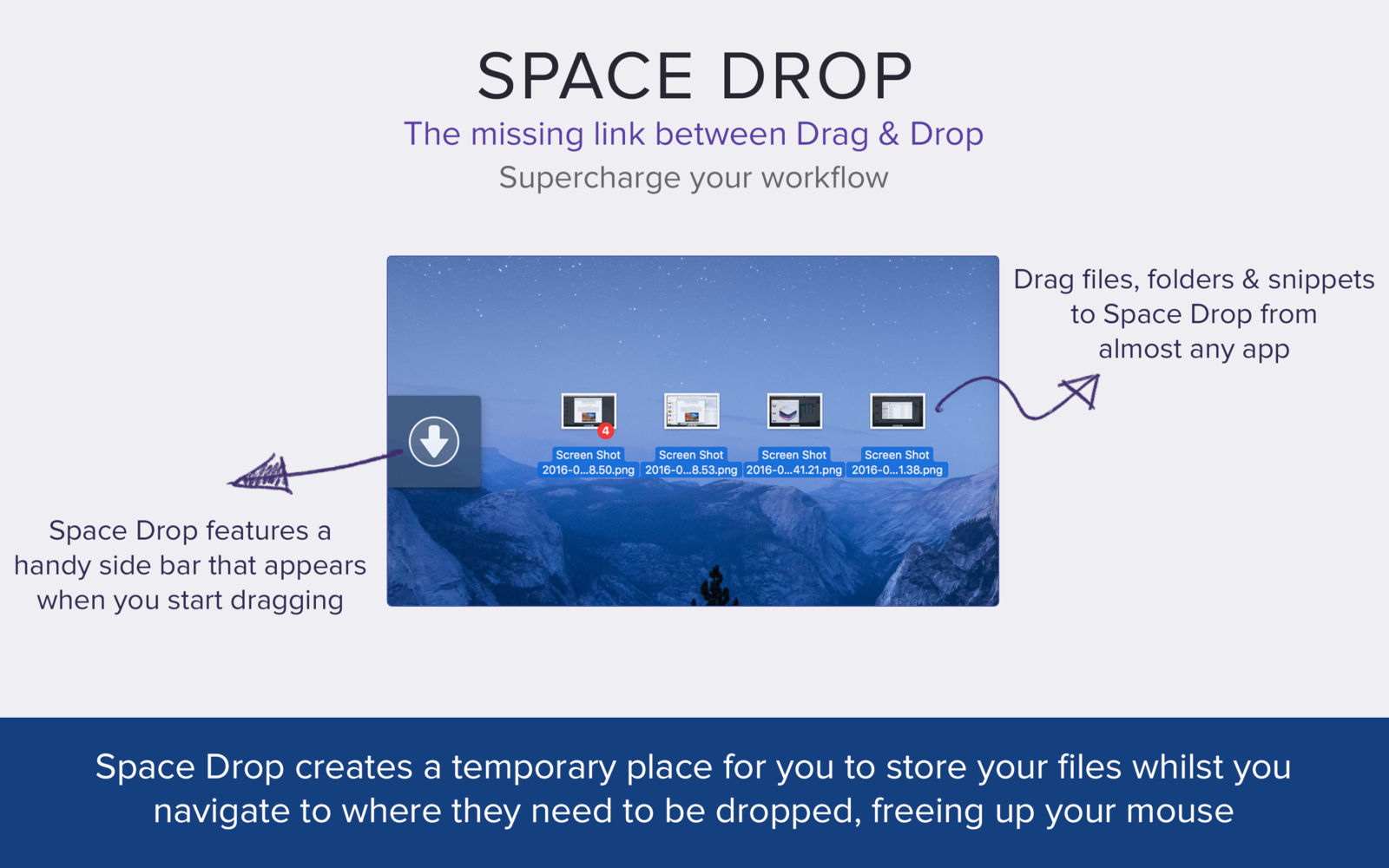 Space Drop 1.8.0 轻松拖放文件管理