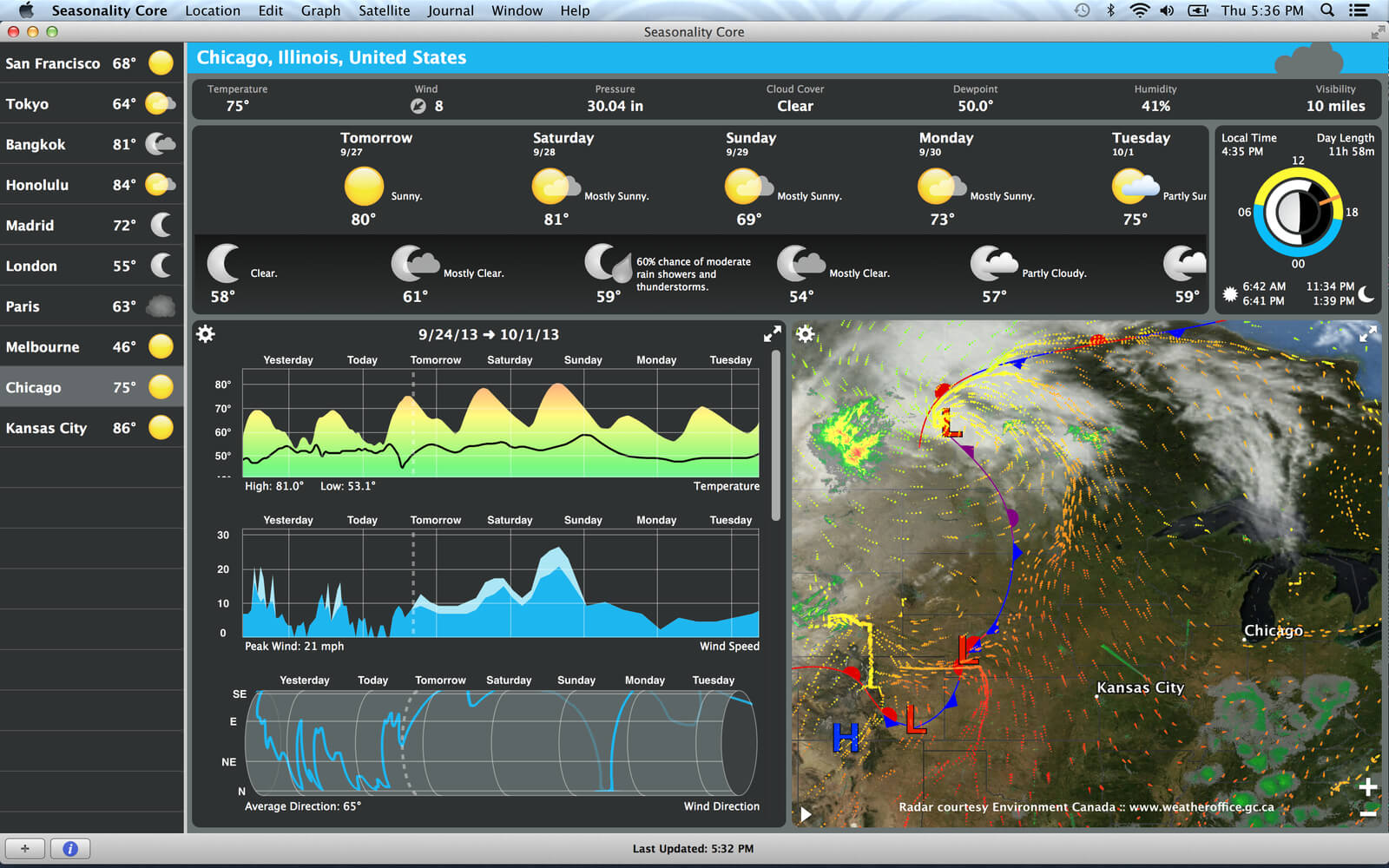 Seasonality Core 2.7.2 最完整的天气预报应用