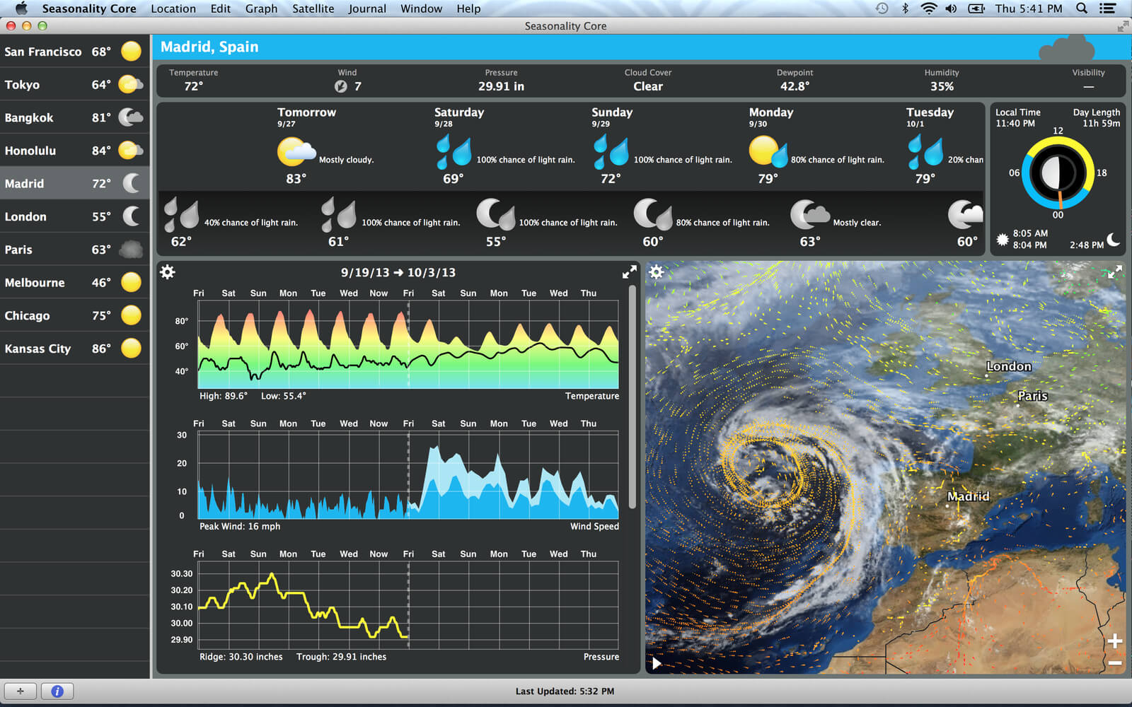 Seasonality Core 2.7.2 最完整的天气预报应用