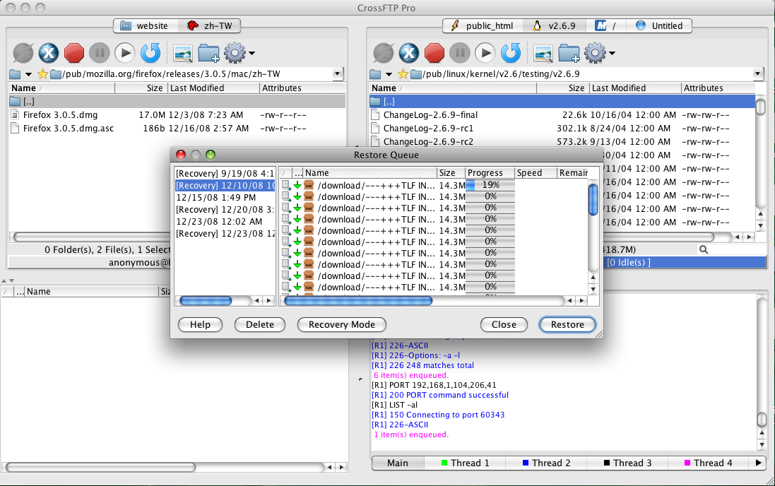 CrossFTP 1.99.2 强大的FTP工具软件