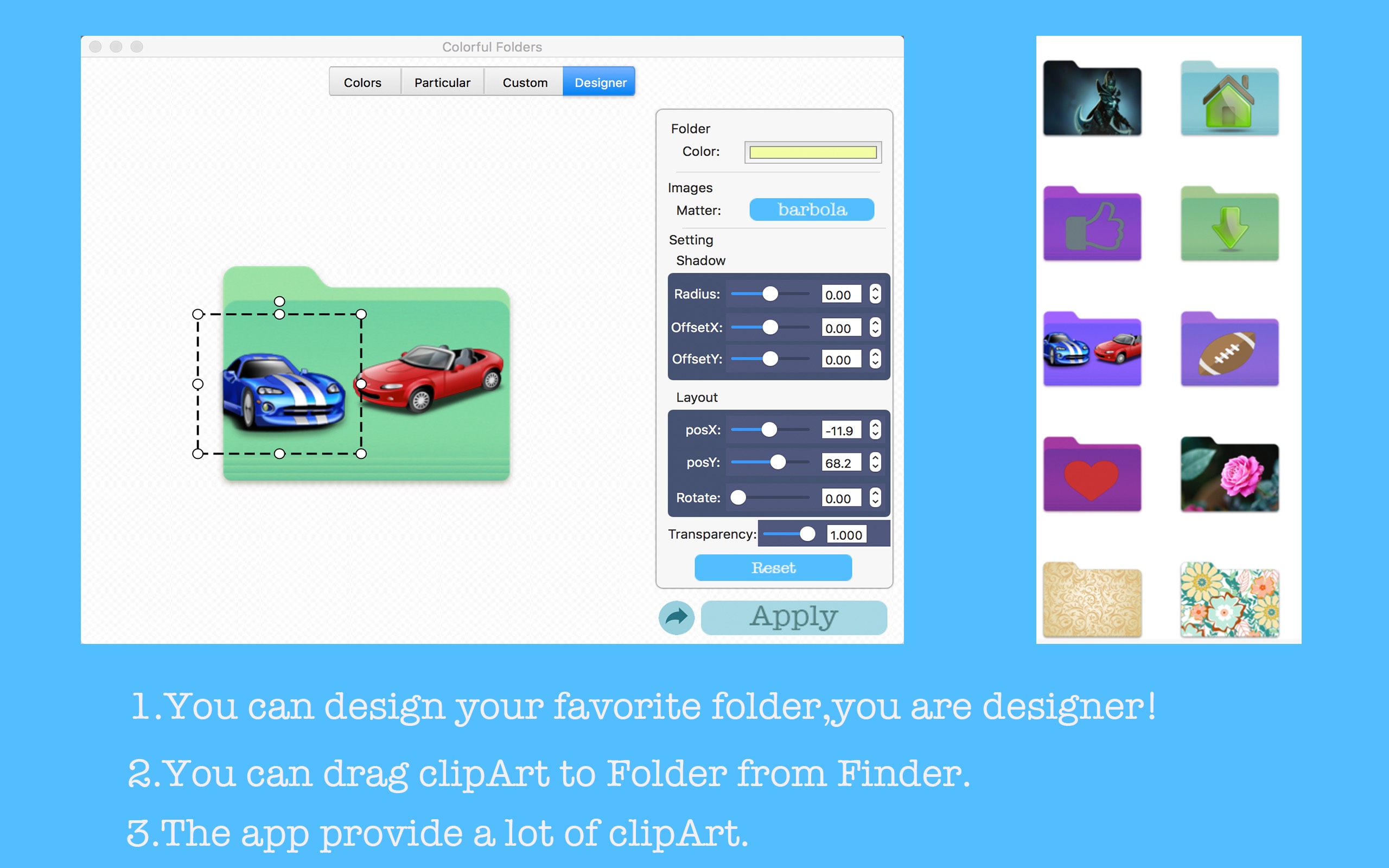 Colorful Folders 2.1.0 文件夹图标修改工具