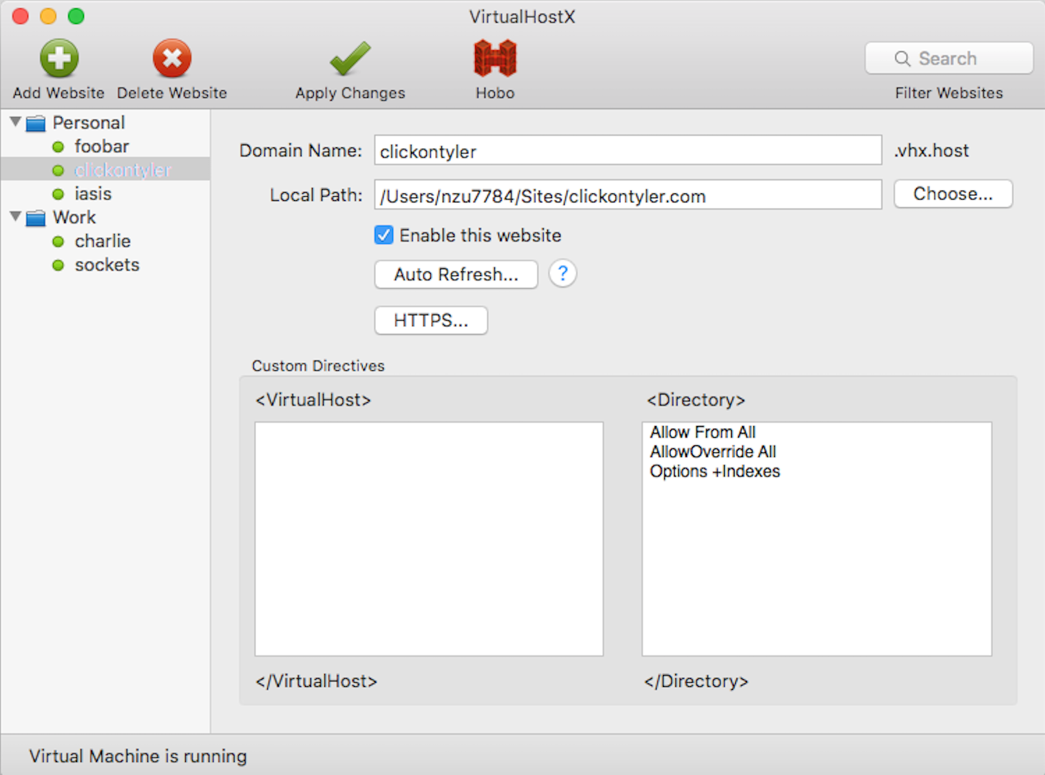 VirtualHostX 8.7.16 开发测试的WEB服务器应用