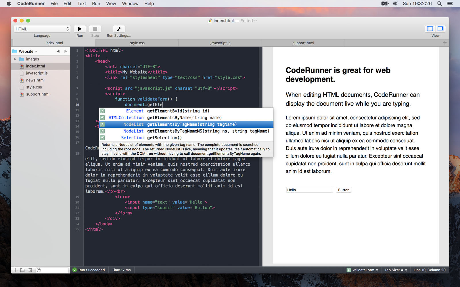 CodeRunner 3.1 Mac编程神器
