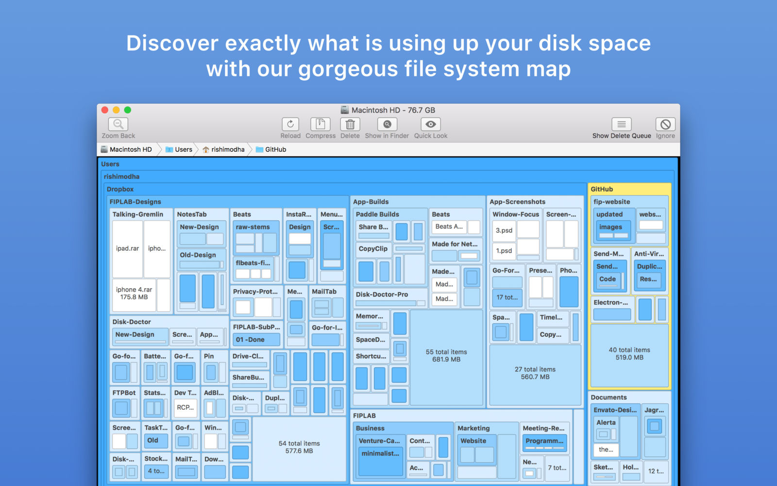 Disk Map 2.5 硬盘可视化工具