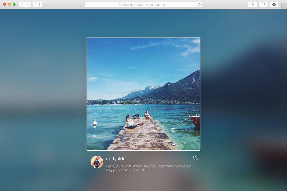 Flume 2.8.6.5 Instagram的桌面视图