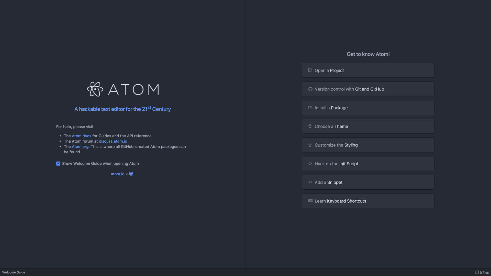 Atom 1.36.1 开源代码编辑器