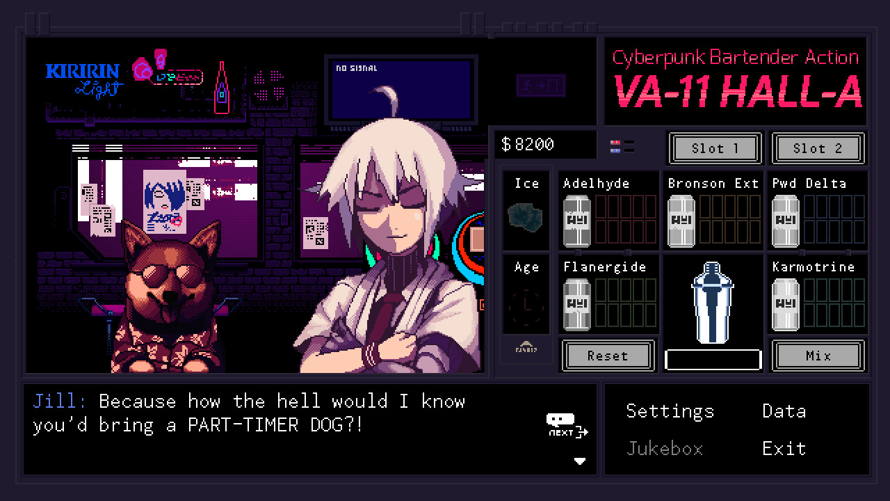 VA-11 Hall-A：赛博朋克酒保行动（Cyberpunk Bartender Action） 1.0.30 像素风调酒师模拟游戏