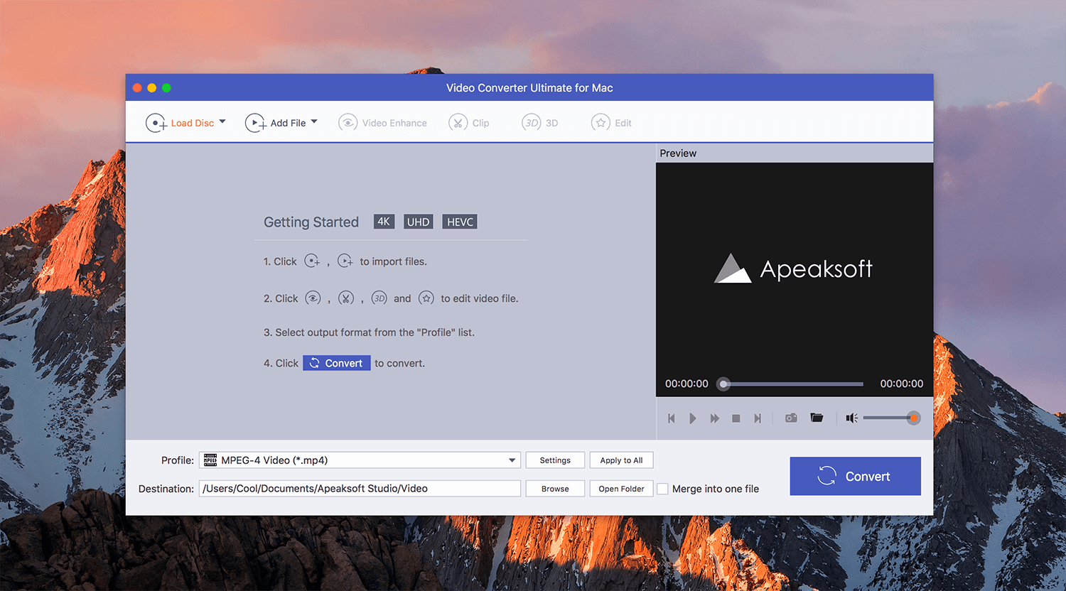 Apeaksoft Video Converter Ultimate 1.1.12 智能媒体转换器