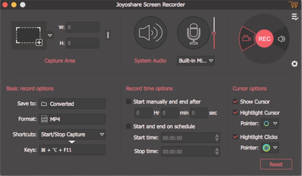 Joyoshare Screen Recorder 2.0.0 屏幕录像软件