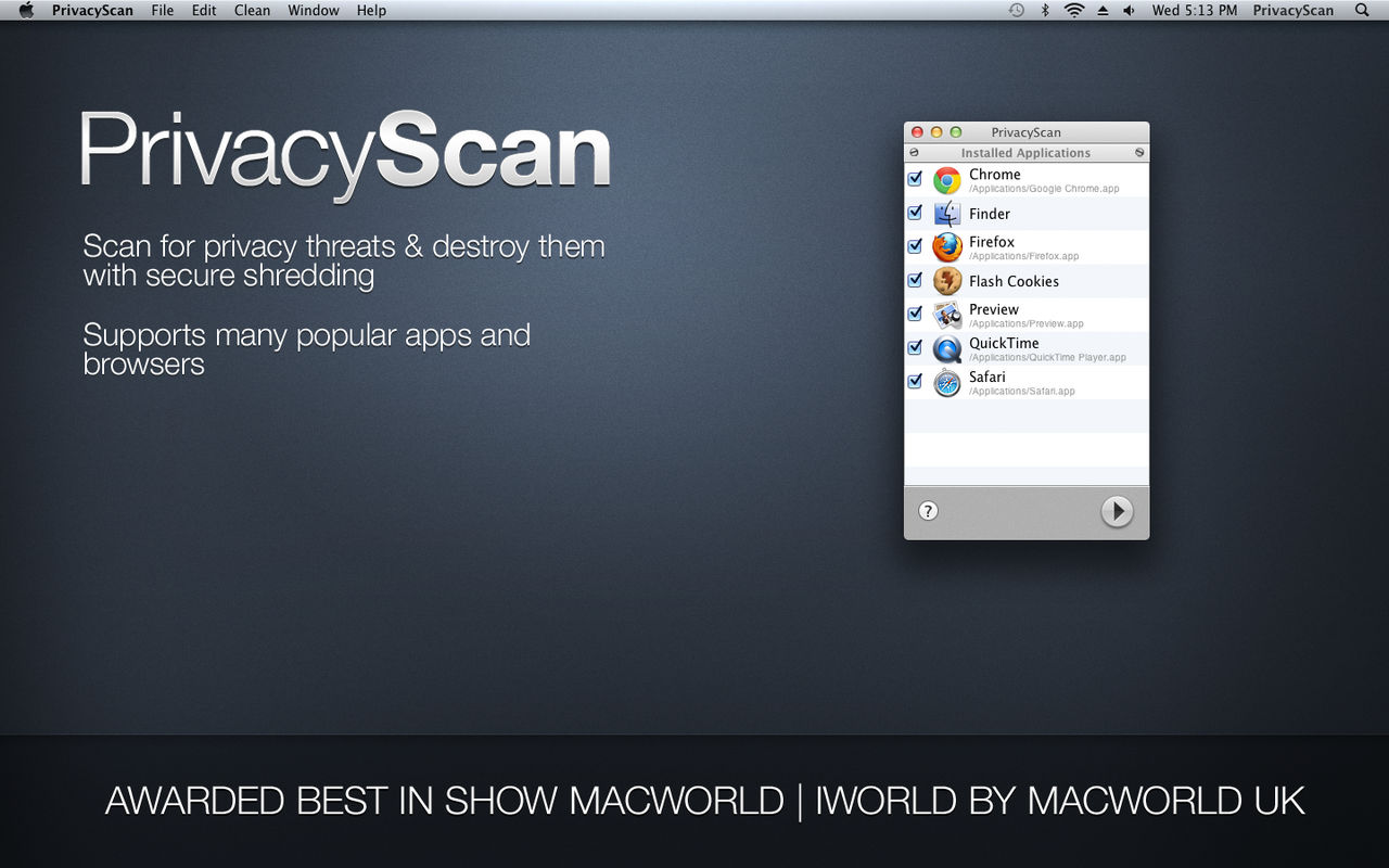 PrivacyScan 1.9.5 Apple隐私应用程序