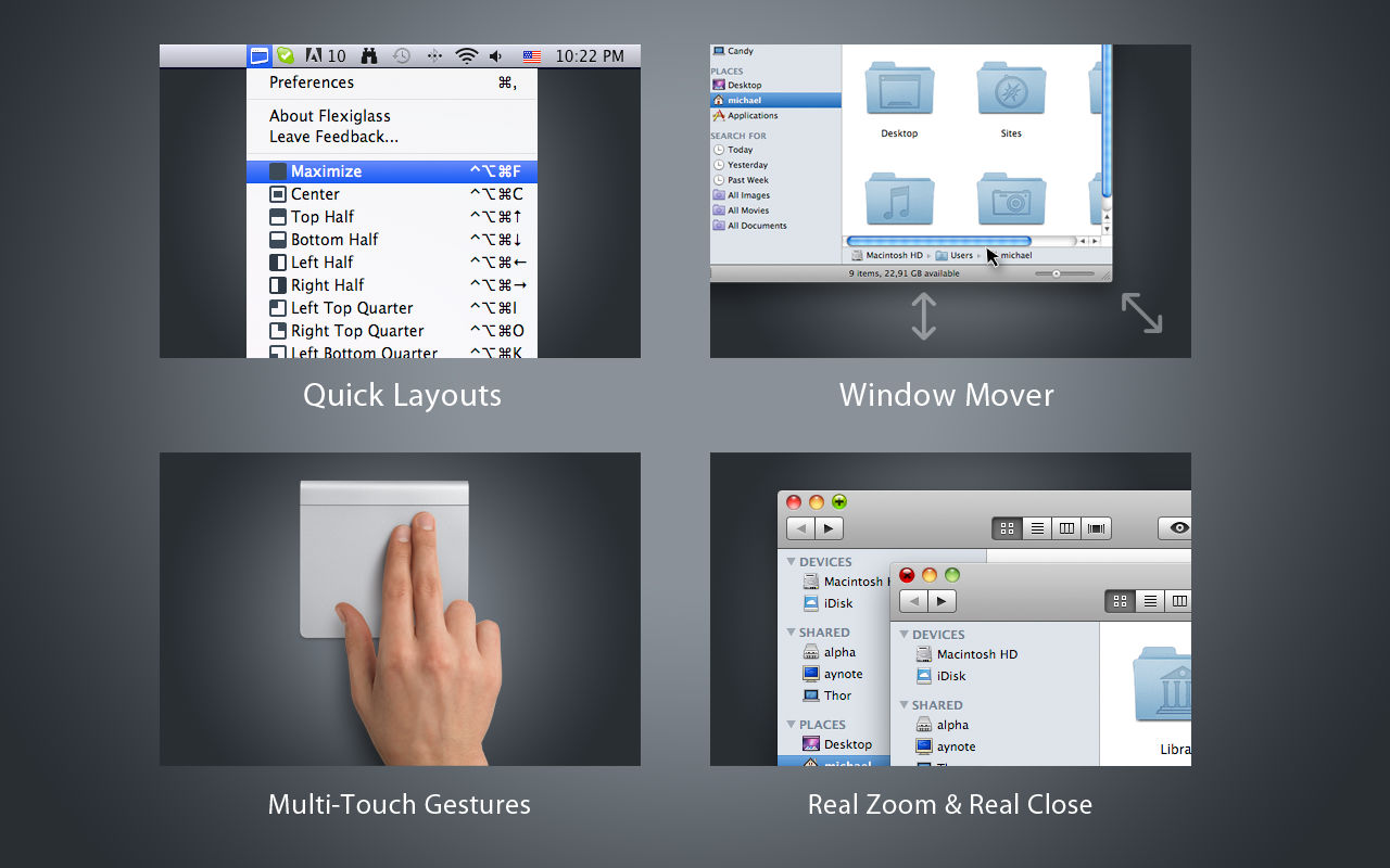 Flexiglass 1.7 窗口管理工具