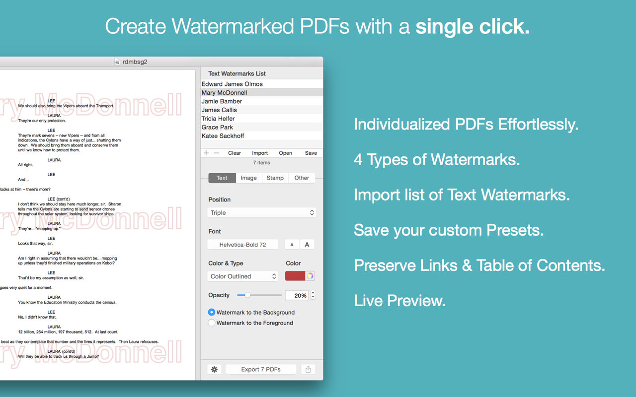 PDF Watermarker 3.9 为PDF添加水印