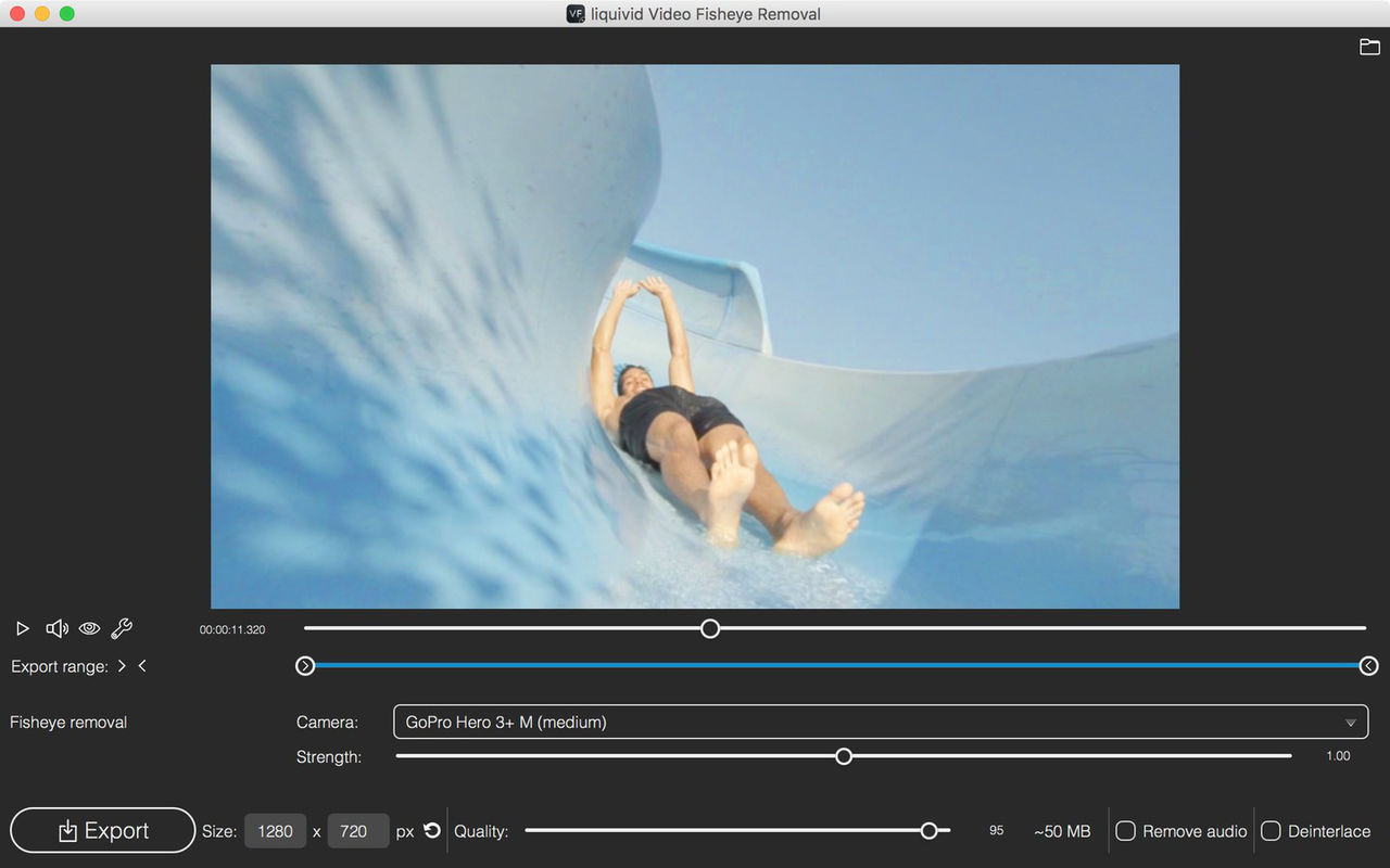 liquivid Video Fisheye Removal 1.0.11 消除镜头失真的视频处理软件