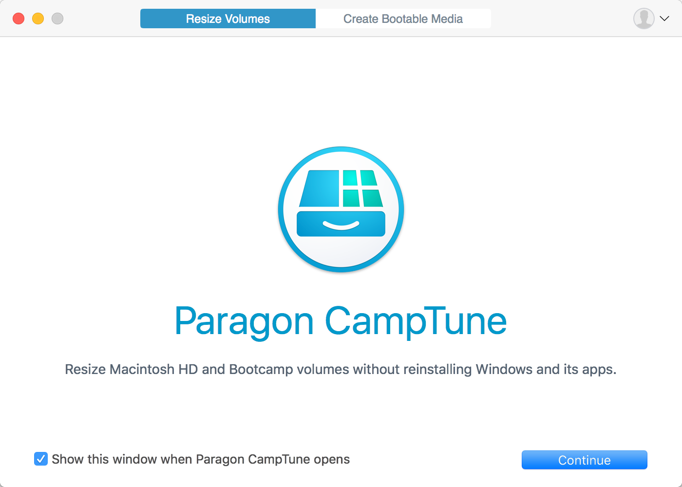 Paragon CampTune 10.13.433 在双系统Mac上管理磁盘空间