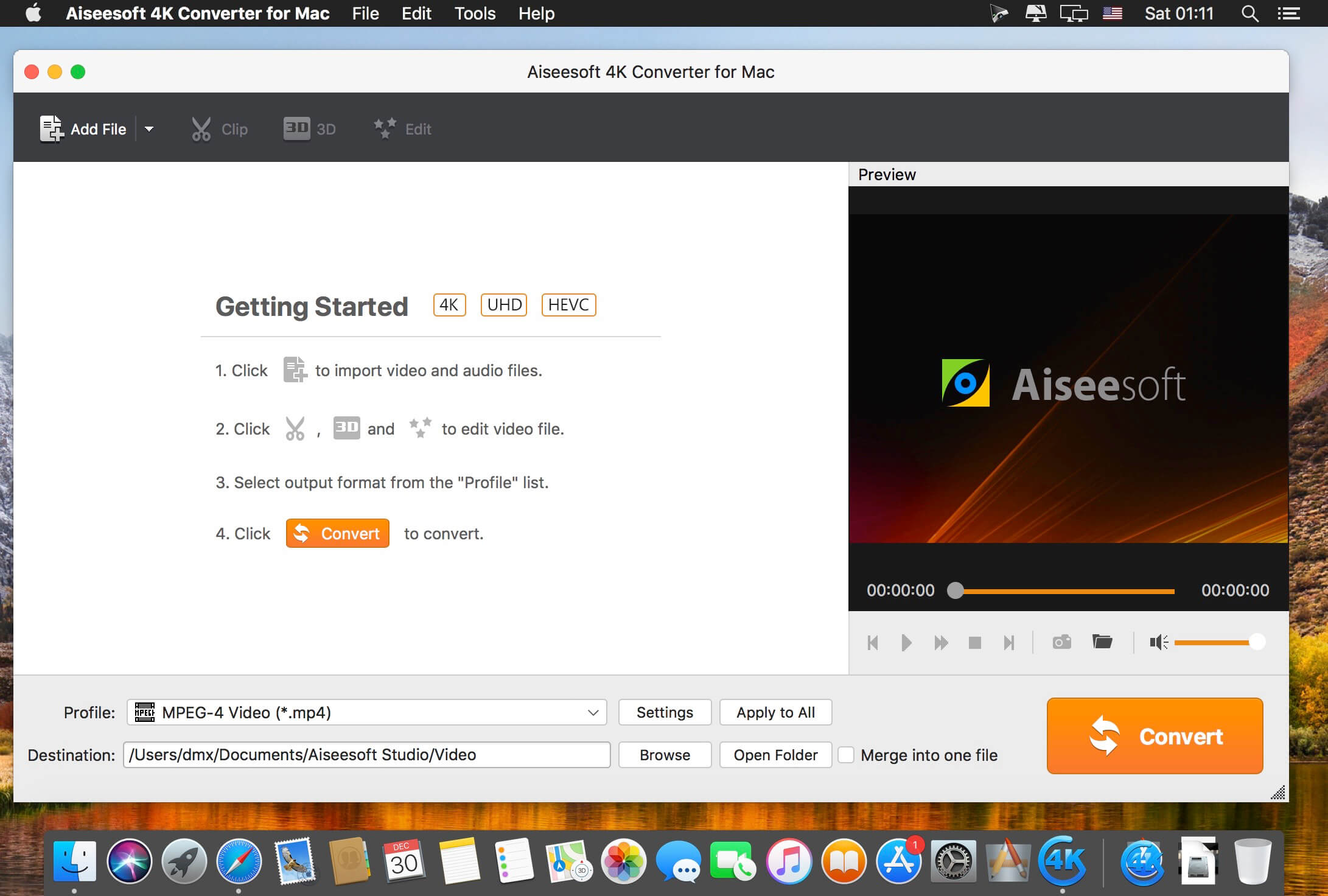 Aiseesoft 4K Converter for Mac 9.2.6 4K视频转换软件