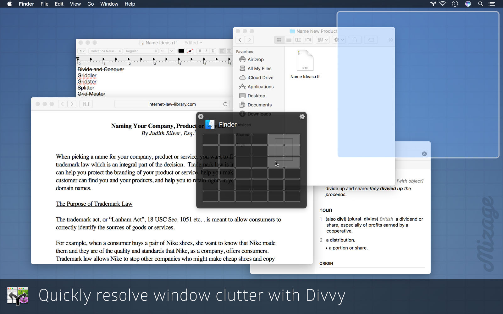 Divvy 1.5.1 管理窗口工具