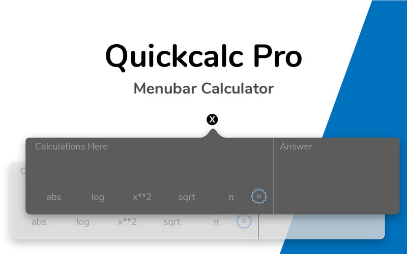 Quickcalc Pro 1.0 菜单栏计算器