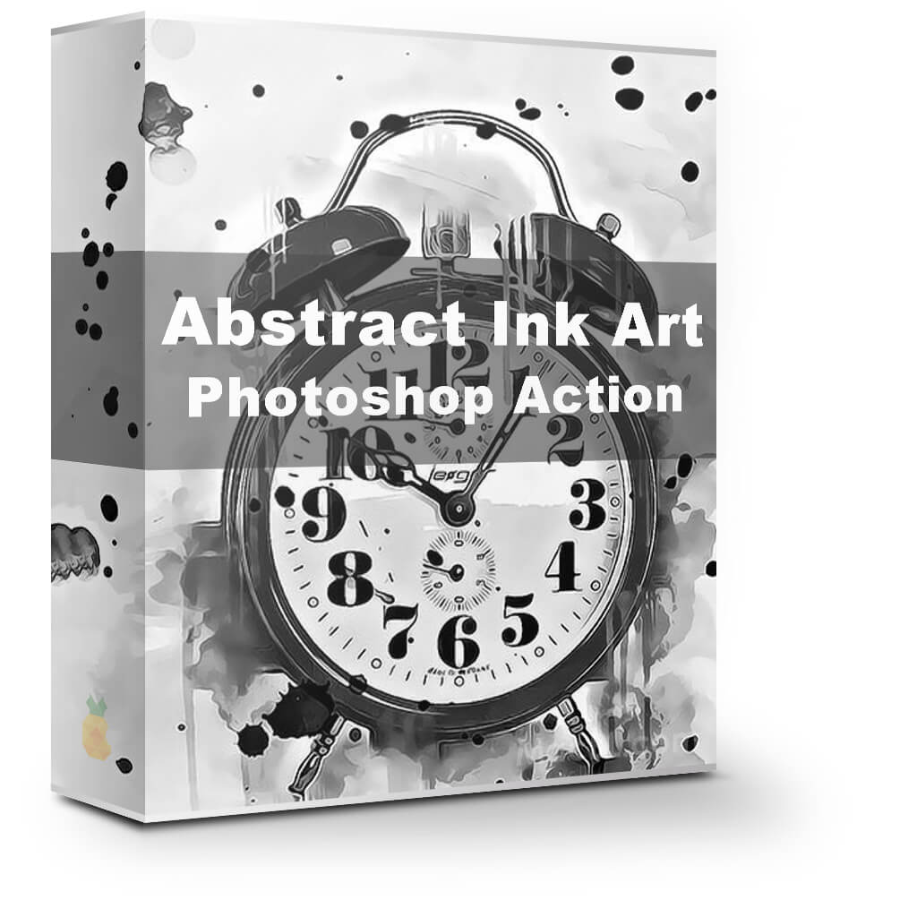 Abstract Ink Art Photoshop Action 1.0 照片转水墨艺术画的动作