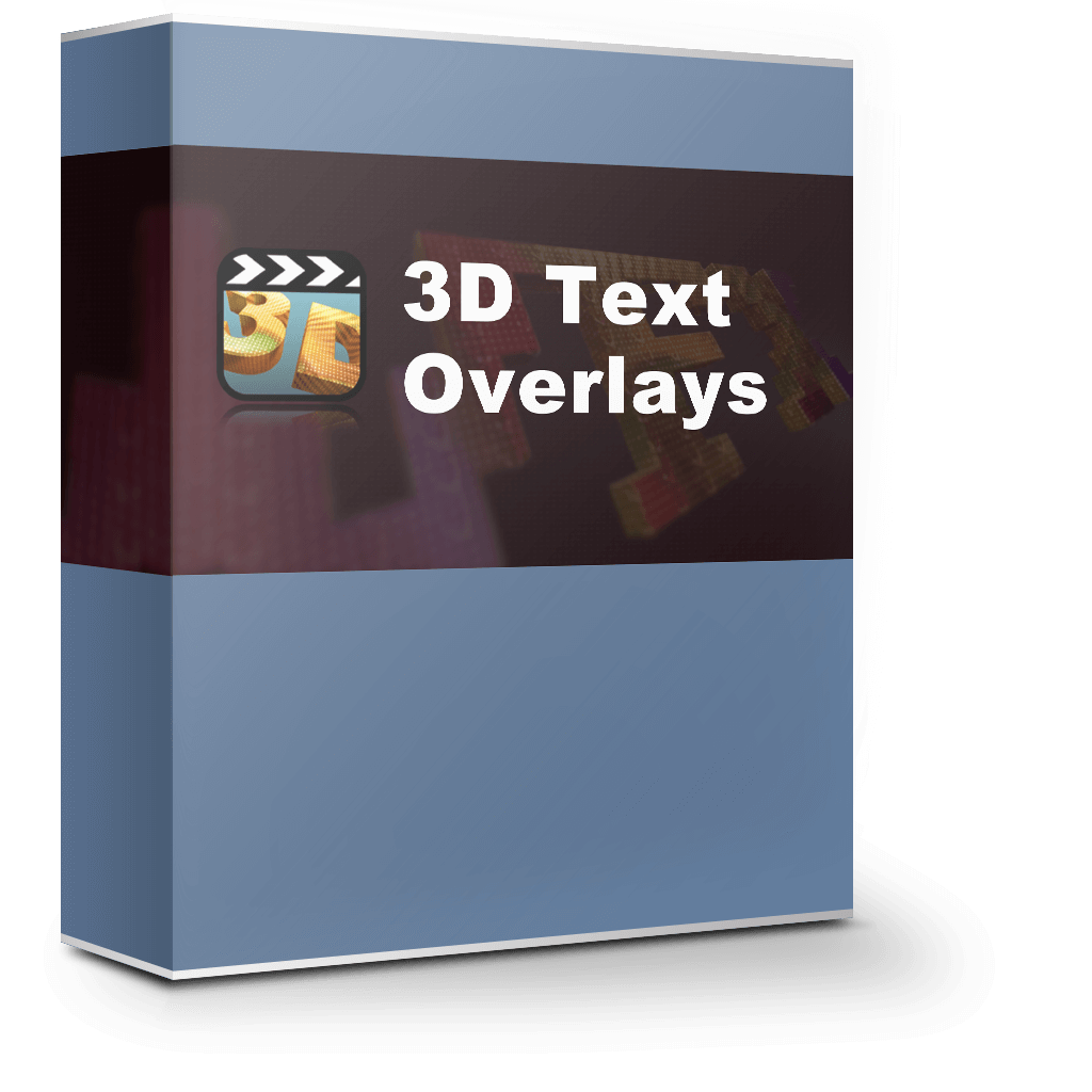3D Text Overlays 1.0 3D文字标题动画