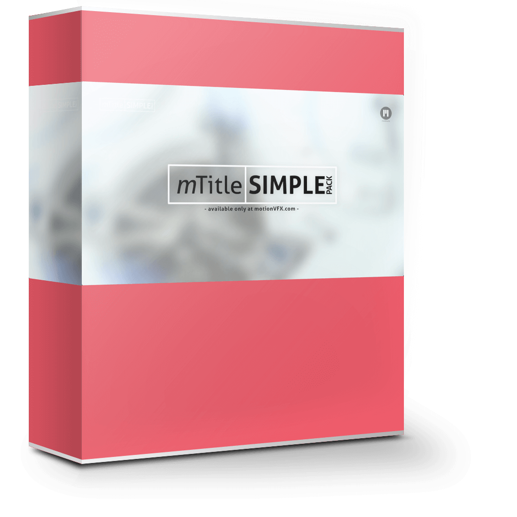 mTitle Simple Pack 1.0 时尚简约设计文字标题