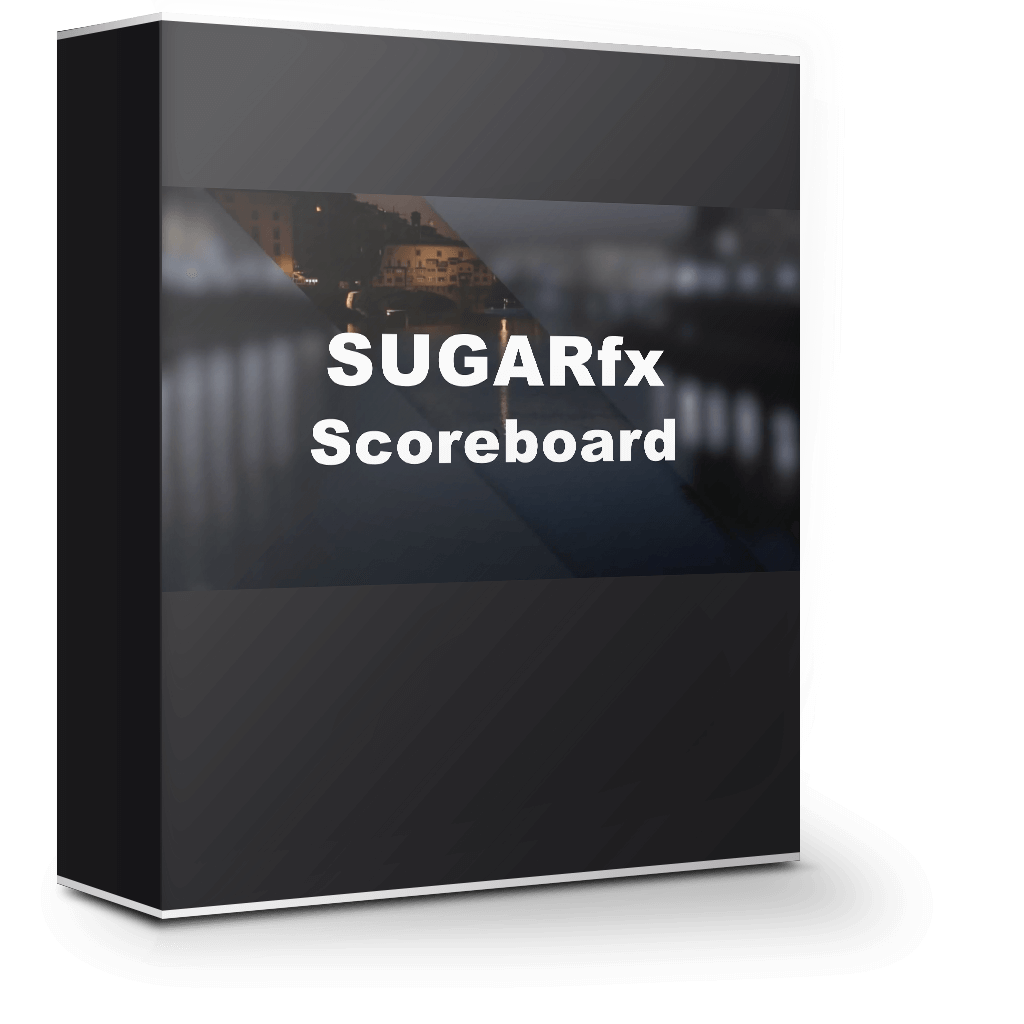 SUGARfx Scoreboard 1.0 片头视频转场特效