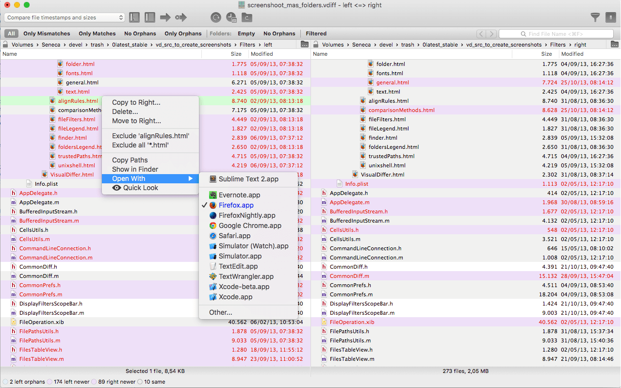 VisualDiffer 1.7.0 文件管理工具