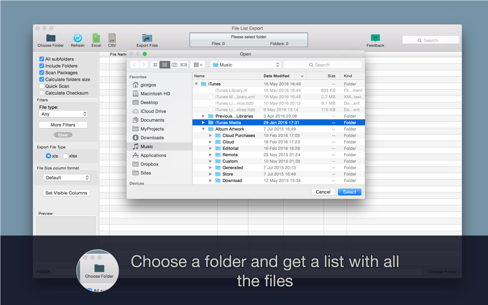 File list Export 2.0 文件夹目录清单生成工具