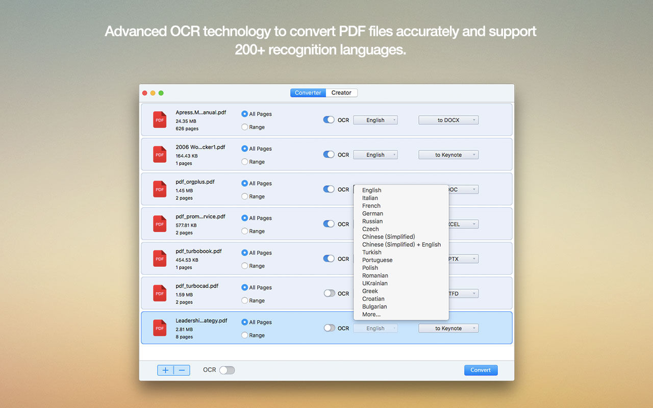 Cisdem PDF Converter OCR 7.5.0 PDF文字识别转换工具