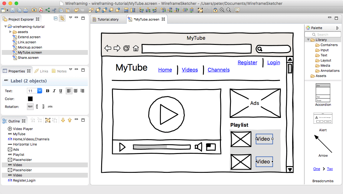 WireframeSketcher 6.1.0 桌面、Web、APP的原型创建工具