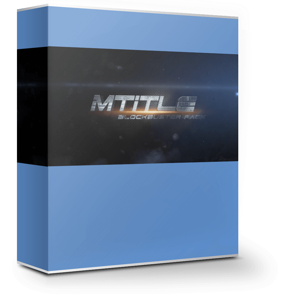 mTitle Blockbuster Pack 1.0 电影预告片震撼特效动画标题